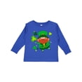 thumbnail image 1 of Inktastic Cute Leprechaun for St. Patrick's Day Boys or Girls Long Sleeve Toddler T-Shirt, 1 of 5