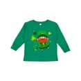 thumbnail image 1 of Inktastic Cute Leprechaun for St. Patrick's Day Boys or Girls Long Sleeve Toddler T-Shirt, 1 of 5
