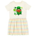 thumbnail image 1 of Inktastic Cute Leprechaun for St. Patrick's Day Girls Toddler Dress, 1 of 5
