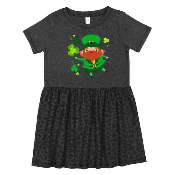 Inktastic Cute Leprechaun for St. Patrick's Day Girls Toddler Dress