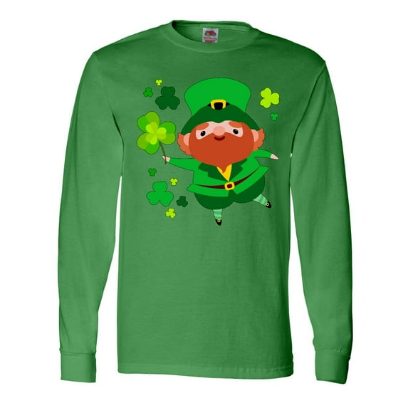 Inktastic Cute Leprechaun for St. Patrick's Day Long Sleeve T-Shirt
