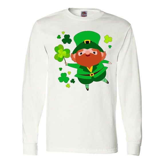 Inktastic Cute Leprechaun for St. Patrick's Day Long Sleeve T-Shirt