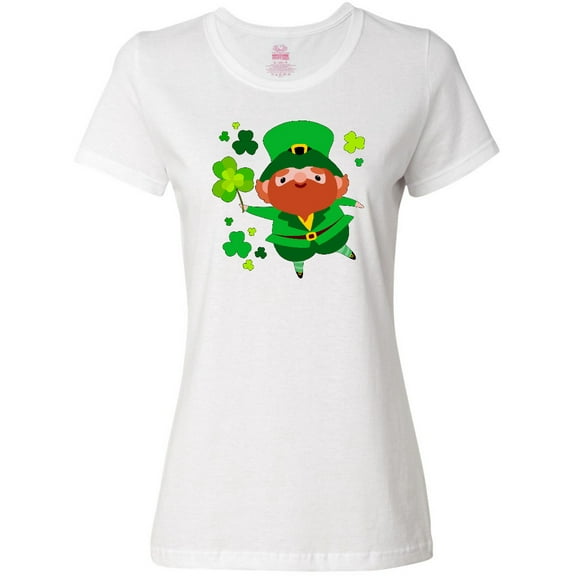 Inktastic Cute Leprechaun for St. Patrick's Day Women's T-Shirt