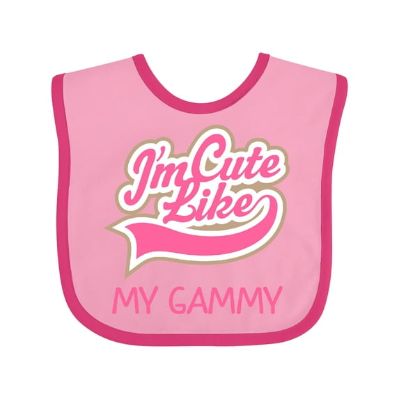 Inktastic Cute Like My Gammy Girls Baby Bib