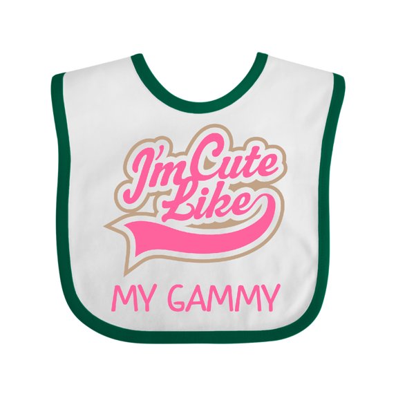 Inktastic Cute Like My Gammy Girls Baby Bib