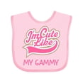 thumbnail image 1 of Inktastic Cute Like My Gammy Girls Baby Bib, 1 of 4
