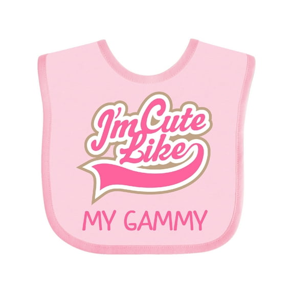Inktastic Cute Like My Gammy Girls Baby Bib