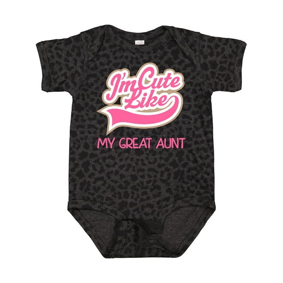 Inktastic Cute Like My Great Aunt Girls Baby Bodysuit