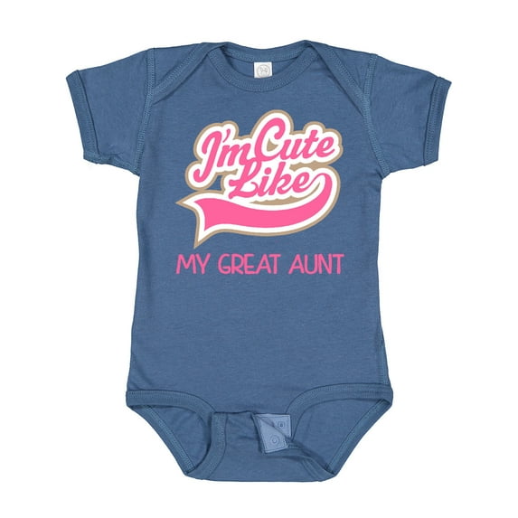 Inktastic Cute Like My Great Aunt Girls Baby Bodysuit