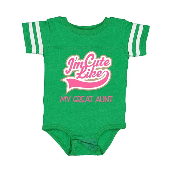 Inktastic Cute Like My Great Aunt Girls Baby Bodysuit