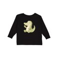 thumbnail image 1 of Inktastic Cute Lil' Alligator Boys or Girls Long Sleeve Toddler T-Shirt, 1 of 5