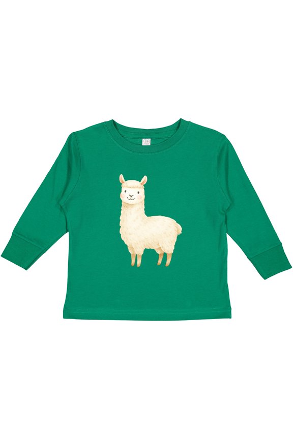 Cute Lil' Alpaca Boys or Girls Long Sleeve Toddler T-Shirt