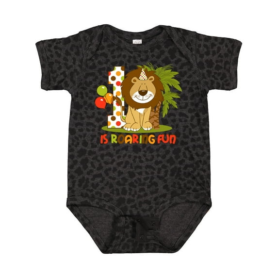 Inktastic Cute Lion 1st Birthday Boys Baby Bodysuit