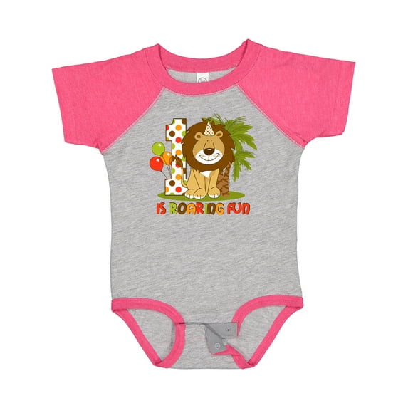 Inktastic Cute Lion 1st Birthday Boys Baby Bodysuit
