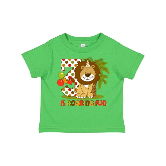 Inktastic Cute Lion 3rd Birthday Boys Toddler T-Shirt