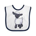 thumbnail image 1 of Inktastic Cute Little Lamb Boys or Girls Baby Bib, 1 of 4