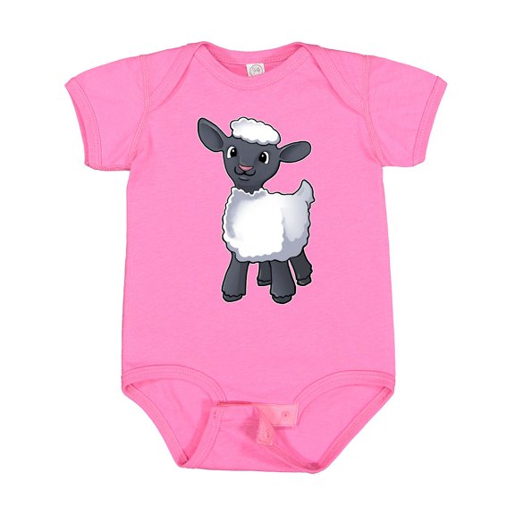 Inktastic Cute Little Lamb Boys or Girls Baby Bodysuit
