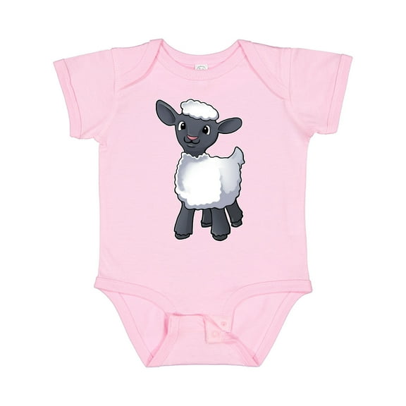 Inktastic Cute Little Lamb Boys or Girls Baby Bodysuit