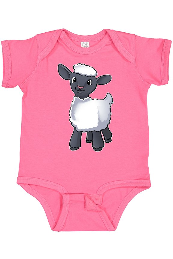 Cute Little Lamb Boys or Girls Baby Bodysuit
