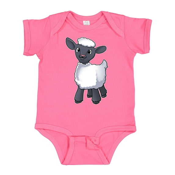 Inktastic Cute Little Lamb Boys or Girls Baby Bodysuit