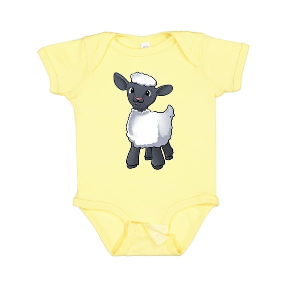 Inktastic Cute Little Lamb Boys or Girls Baby Bodysuit