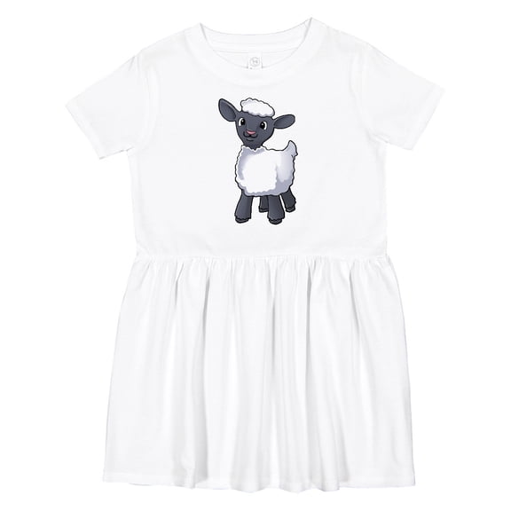 Inktastic Cute Little Lamb Girls Toddler Dress