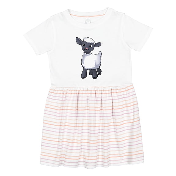 Inktastic Cute Little Lamb Girls Toddler Dress