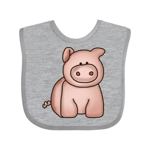 Inktastic Cute Little Pig Boys or Girls Baby Bib