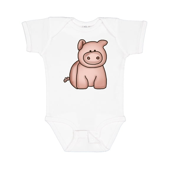 Inktastic Cute Little Pig Boys or Girls Baby Bodysuit