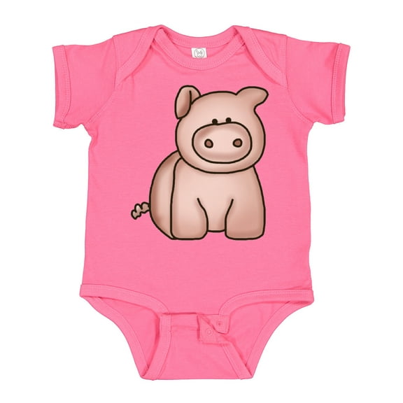 Inktastic Cute Little Pig Boys or Girls Baby Bodysuit