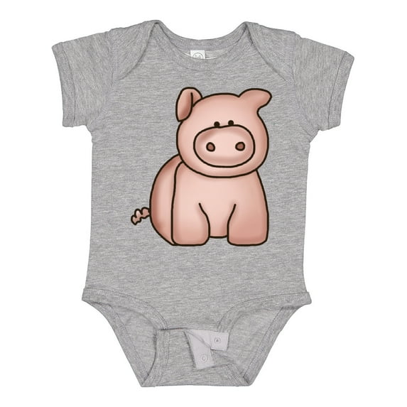 Inktastic Cute Little Pig Boys or Girls Baby Bodysuit