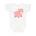 thumbnail image 1 of Inktastic Cute Little Pink Farm Pig Boys or Girls Baby Bodysuit, 1 of 5