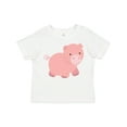 thumbnail image 1 of Inktastic Cute Little Pink Farm Pig Boys or Girls Toddler T-Shirt, 1 of 5