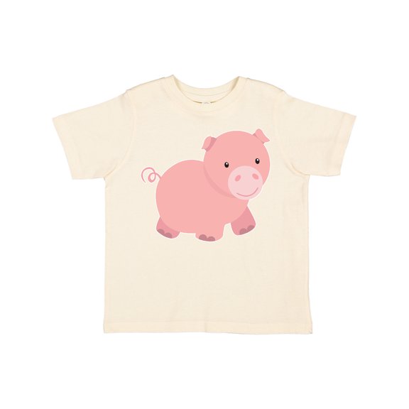 Inktastic Cute Little Pink Farm Pig Boys or Girls Toddler T-Shirt