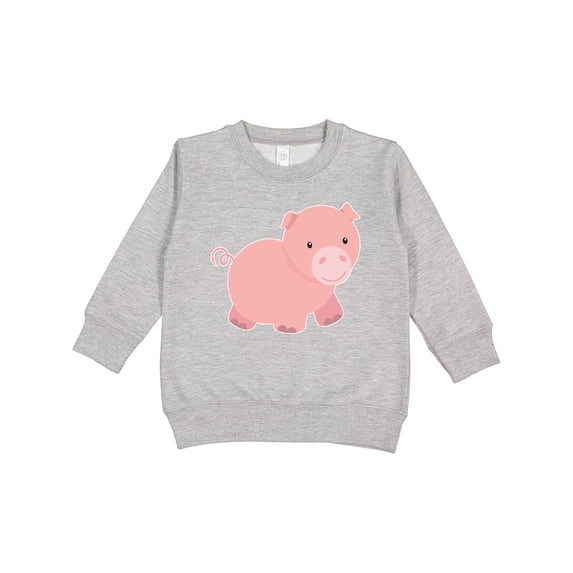 Inktastic Cute Little Pink Farm Pig Toddler Sweatshirt