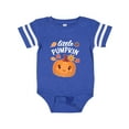 thumbnail image 1 of Inktastic Cute Little Pumpkin with Fall Leaves Boys or Girls Baby Bodysuit, 1 of 5
