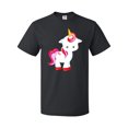 thumbnail image 1 of Inktastic Cute Little Unicorn With Red And Pink Mane, Hearts T-Shirt, 1 of 5