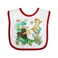thumbnail image 1 of Inktastic Cute Lizards Hanging out Boys or Girls Baby Bib, 1 of 4