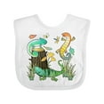 thumbnail image 1 of Inktastic Cute Lizards Hanging out Boys or Girls Baby Bib, 1 of 4