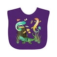 thumbnail image 1 of Inktastic Cute Lizards Hanging out Boys or Girls Baby Bib, 1 of 4