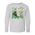 thumbnail image 1 of Inktastic Cute Lizards Hanging out Long Sleeve Youth T-Shirt, 1 of 5