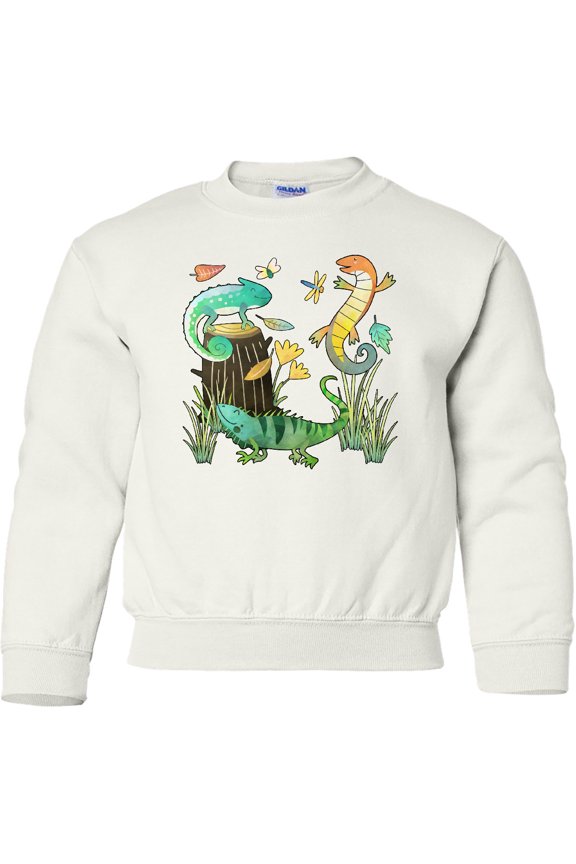 Cute Lizards Hanging out Youth Sweatshirt