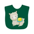 thumbnail image 1 of Inktastic Cute Llama with Colorful Blanket Boys or Girls Baby Bib, 1 of 4