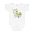 thumbnail image 1 of Inktastic Cute Llama with Colorful Blanket Boys or Girls Baby Bodysuit, 1 of 5