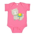 thumbnail image 1 of Inktastic Cute Llama with Colorful Blanket Boys or Girls Baby Bodysuit, 1 of 5