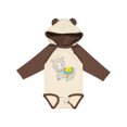 thumbnail image 1 of Inktastic Cute Llama with Colorful Blanket Boys or Girls Long Sleeve Baby Bodysuit, 1 of 5