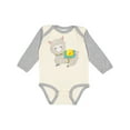 thumbnail image 1 of Inktastic Cute Llama with Colorful Blanket Boys or Girls Long Sleeve Baby Bodysuit, 1 of 5