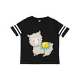 thumbnail image 1 of Inktastic Cute Llama with Colorful Blanket Boys or Girls Toddler T-Shirt, 1 of 5