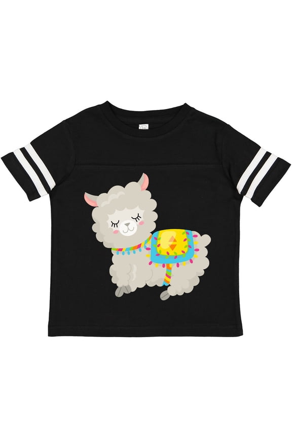 Cute Llama with Colorful Blanket Boys or Girls Toddler T-Shirt