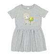 thumbnail image 1 of Inktastic Cute Llama with Colorful Blanket Girls Toddler Dress, 1 of 5